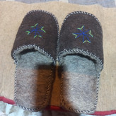 دم پایی پشمی روفرشی گرم طوسی تیره