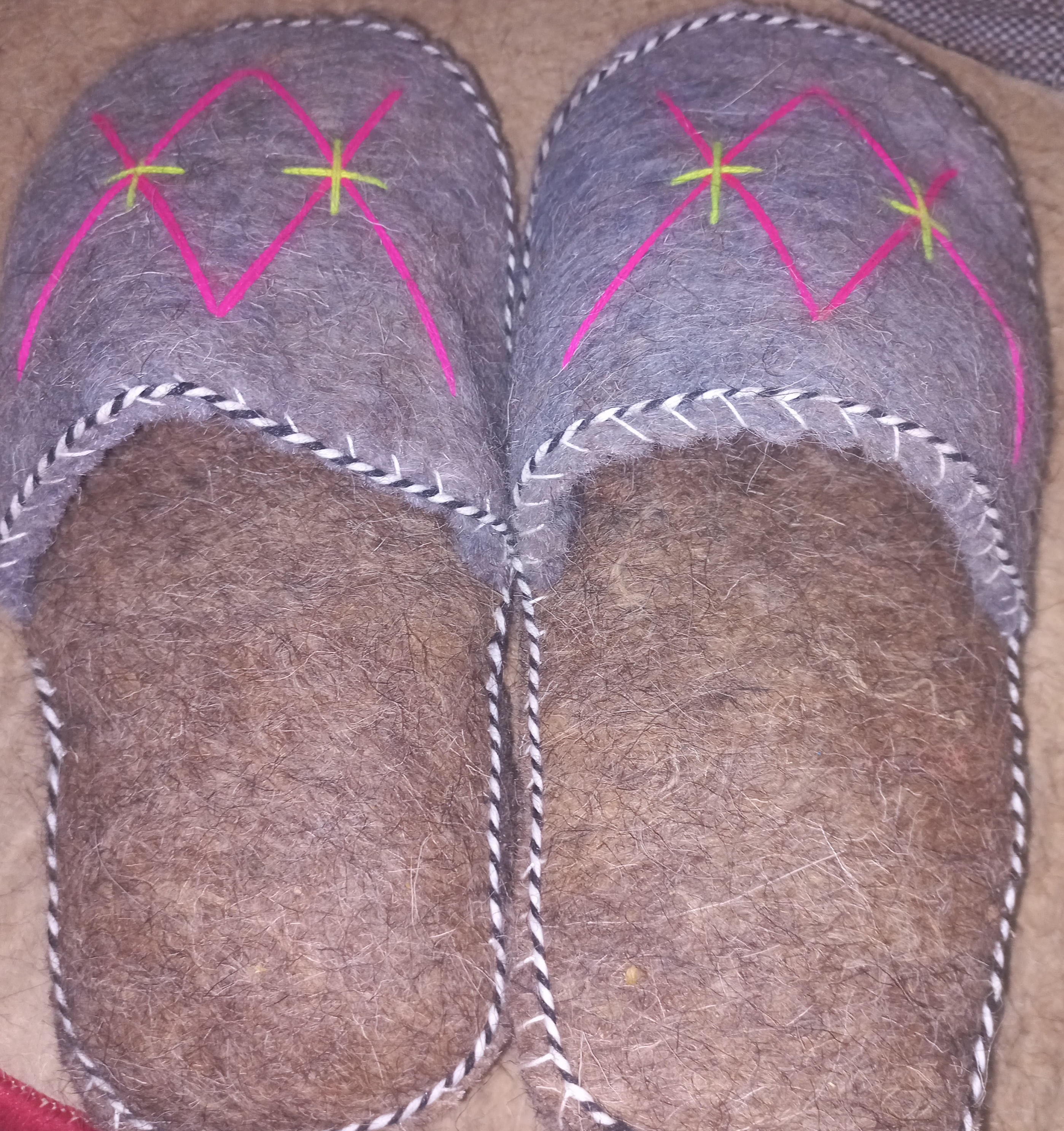 دم پایی پشمی روفرشی گرم طوسی روشن